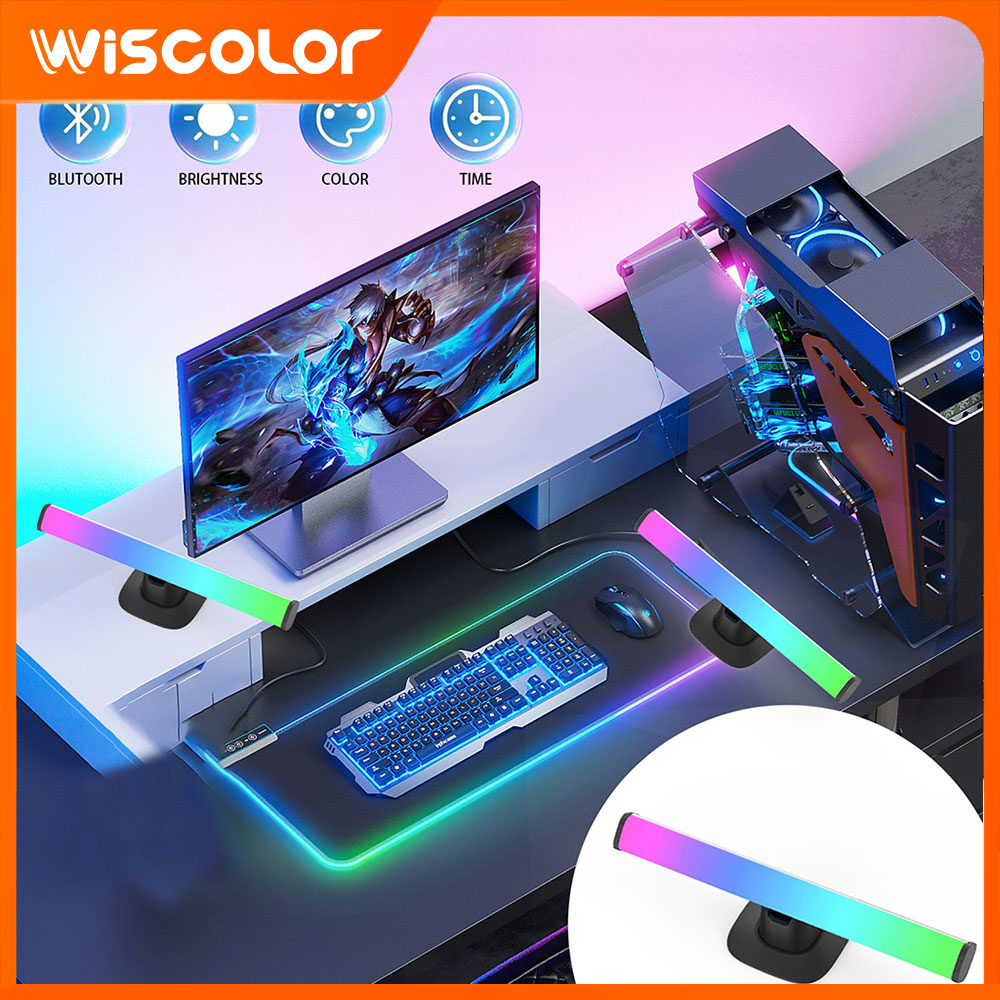 Desk Setup With Tv - RGB LED-lichtbalk, Bluetooth Smart Setup, sfeerverlichtende