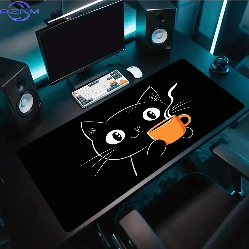 Leuke kattenafbeelding in lijn - Desk Setup Pc And Laptop recensie en prijs