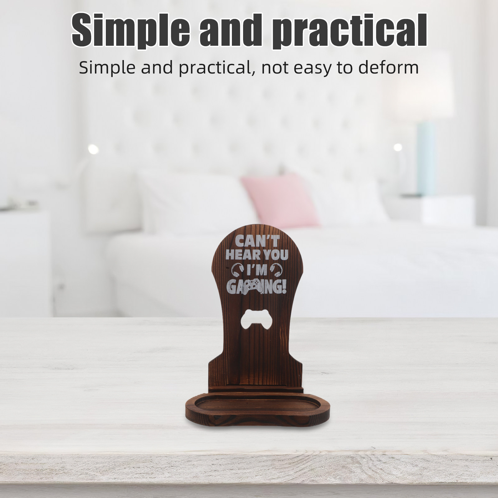 Houten standaard voor gaminghe - Desk Setup Minimalist recensie en prijs