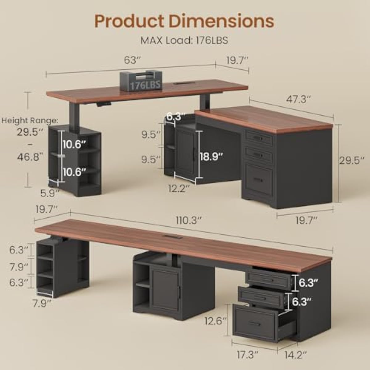Elektrisch verstelbaar bureau  - Desk Setup L Shaped recensie en prijs