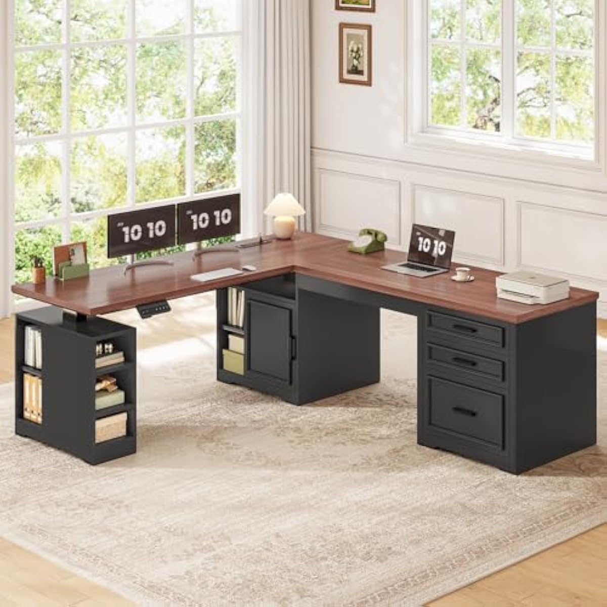 Elektrisch verstelbaar bureau  - Desk Setup L Shaped recensie en prijs