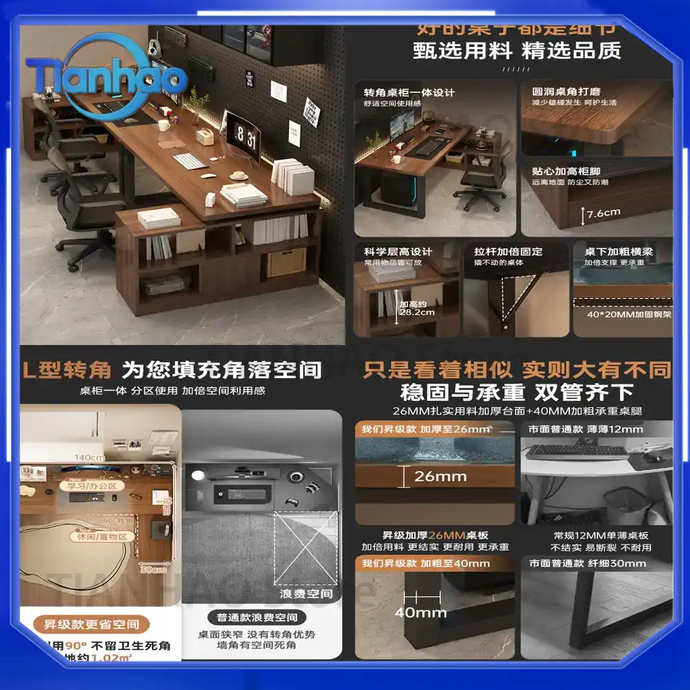 L-vormig gamingbureau met boek - Desk Setup L Shaped recensie en prijs