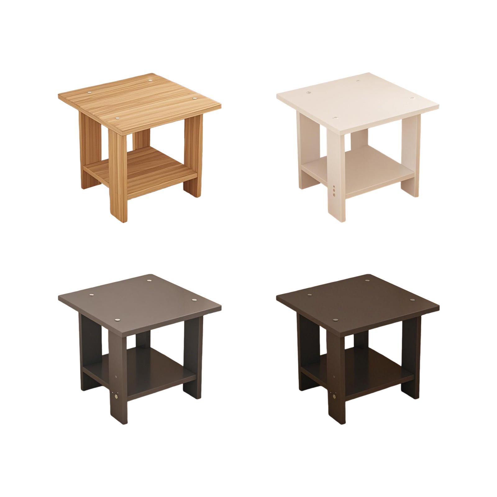 Houten Dubbellaags Bijzettafel - Desk Setup Minimalist recensie en prijs