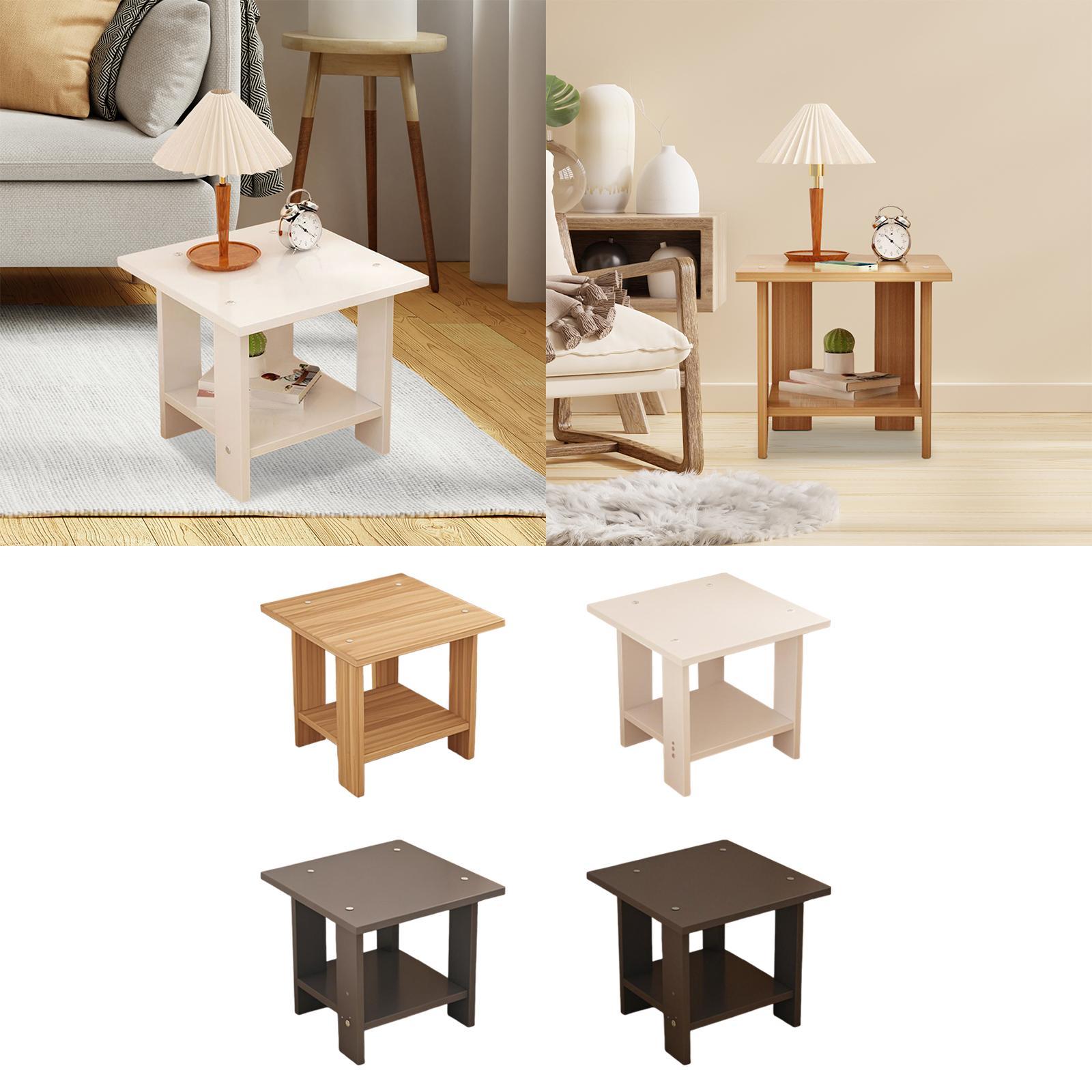 Houten Dubbellaags Bijzettafel - Desk Setup Minimalist recensie en prijs