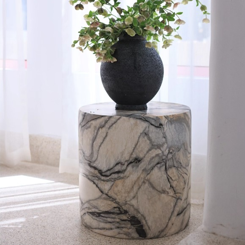 Zwart witte bijzettafels cilin - Desk Setup Minimalist recensie en prijs