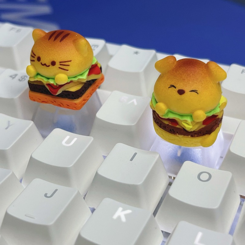 Cartoon Burger Cat Puppy Keyca - Desk Setup With Tv recensie en prijs