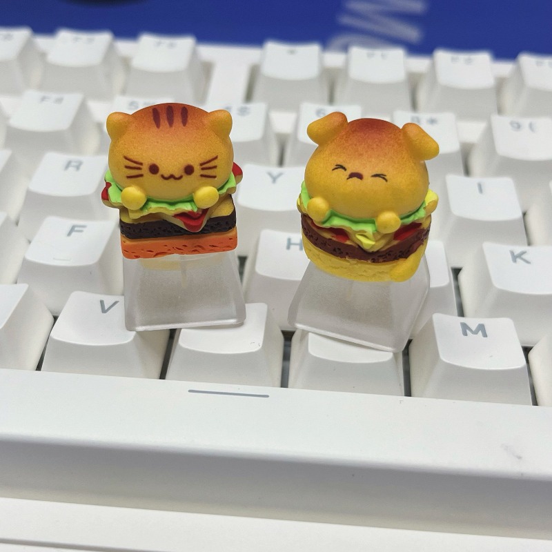 Cartoon Burger Cat Puppy Keyca - Desk Setup With Tv recensie en prijs